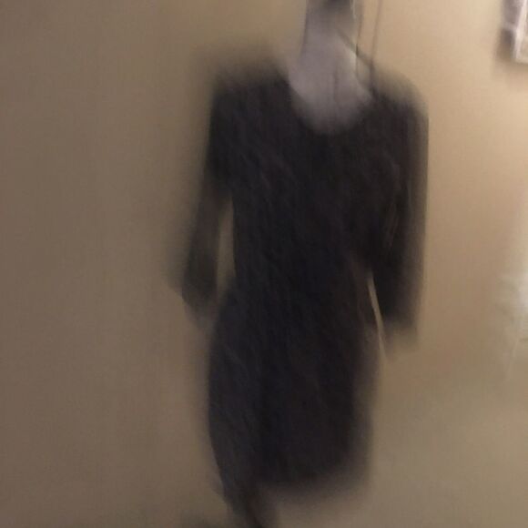 Gap Black Tan Flowers Dress Tie Front Small - Picture 10 of 10